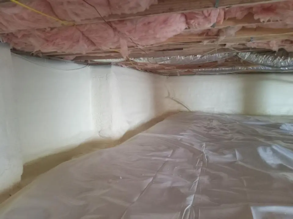 Crawl space encapsulation with closed-cell spray foam for Roof Maintenance in Morton